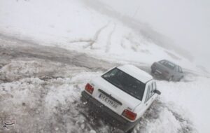 مسدودیت «دندی» و «زنجان-بیجار»/ تردد کوهستانی فقط با زنجیر چرخ