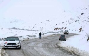 بارش در تمام محورهای استان زنجان + جزئیات