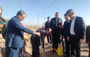 برگزاری آیین نهال‌کاری یادبود شهدای مقاومت در شهرستان مهریز