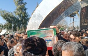 تشییع شهید مدافع امنیت در اسلام‌شهر