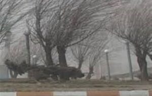 تندباد اردبیل را درمی‌نوردد