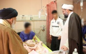 عیادت امام جمعه از مصدومان حوادث اخیر همدان