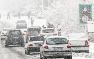 بارش برف و لغزندگی محورهای کوهستانی چهارمحال و بختیاری