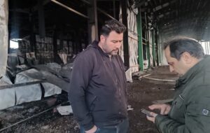 خسارت سنگین آتش‌سوزی در کارخانه صنایع تبدیلی سیب‌زمینی اردبیل