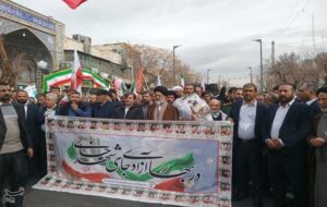 راهپیمایی یوم‌الله 22 بهمن در شهر ری برگزار شد