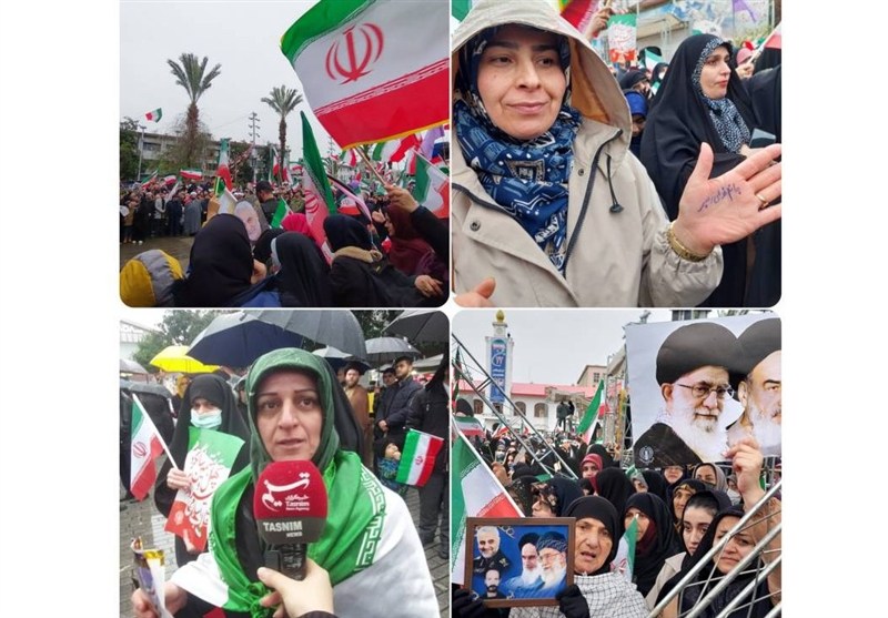 گیلان یکپارچه در 22 بهمن؛ سرمای استخوانسوز تسلیمِ اراده آتشین مردم گیلان یکپارچه در 22 بهمن؛ سرمای استخوانسوز تسلیمِ اراده آتشین مردم