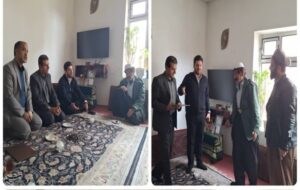 ابلاغ سلام رئیس‌جمهور و وزیرکار در دیدار با خانواده شهید دهگلان