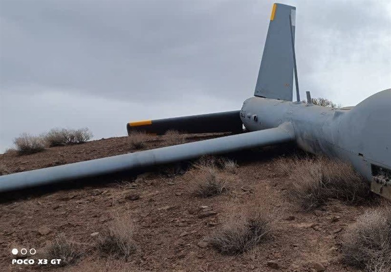 انهدام ‌پهپاد هرمس 900 اسرائیلی در اشتهارد + تصاویر