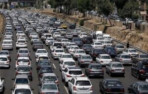ترافیک سنگین در محورهای خروجی مازندران