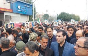 تشییع 2 شهید اقتدار و امنیت در بوشهر