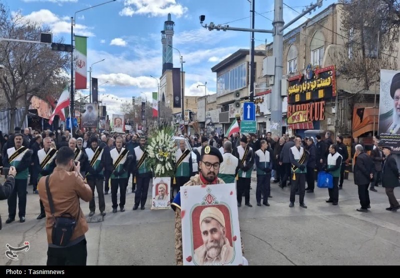 تشییع باشکوه شهید ستار خدابخش در زنجان