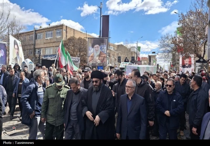 تشییع باشکوه شهید ستار خدابخش در زنجان