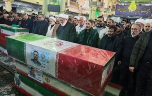 تشییع پیکر شهدای دیپلمات، بسیجی و مدافع امنیت در شهرری