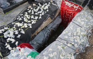 تشییع پیکر شهید نادر وفائیان از شهدای جنگ رمضان در شهمیرزاد‌