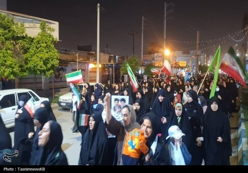 حضور پرشور مردم کهگیلویه در دفاع از انقلاب + تصاویر اخبار کهگیلویه , شهید امام خامنه ای (ره) ,