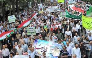 خروش سرزمین برادری در روز قدس/لرزه بر اندام استکبار با شعارهای کوبنده