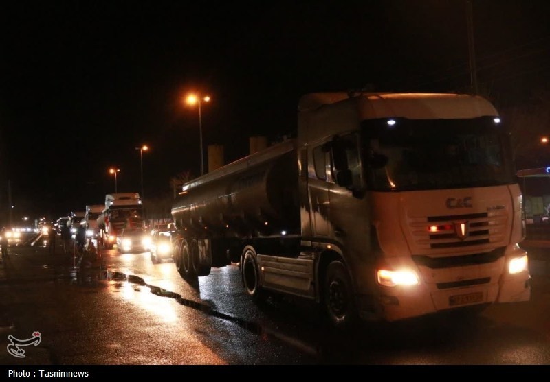 رژه حماسی سوخترسانها؛ بیعت با رهبری و حمایت از جبهه مقاومت اخبار استان زنجان ,