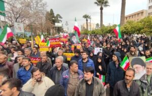 سوگواری مردم ولایتمدار شیراز در پی شهادت رهبر انقلاب