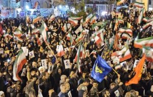 شب میثاق کازرونی‌ها با نظام و رهبری + تصاویر