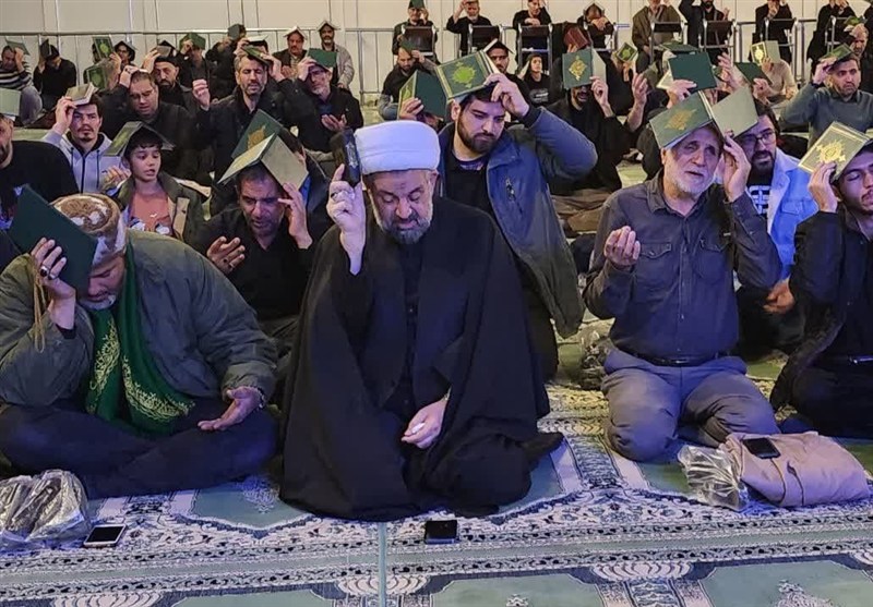 طنین الهی العفو در آسمان غرب استان تهران +تصویر اخبار بهارستان , شبهای قدر ,