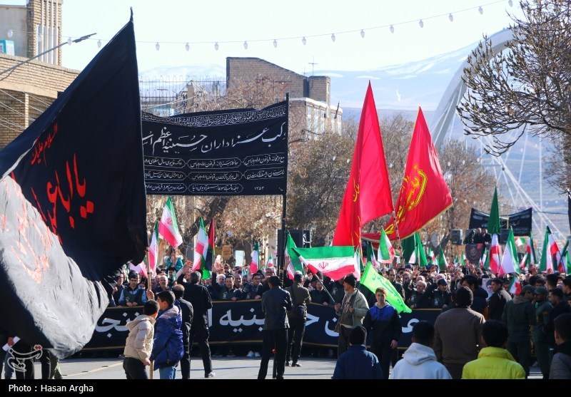 عزاداری مردم انقلابی زنجان+تصاویر اخبار استان زنجان ,