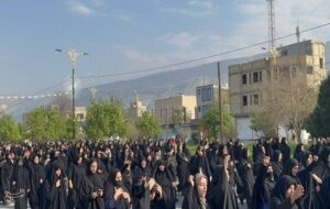 عزاداری مردم چرام در فراق رهبر عزیز انقلاب+تصاویر