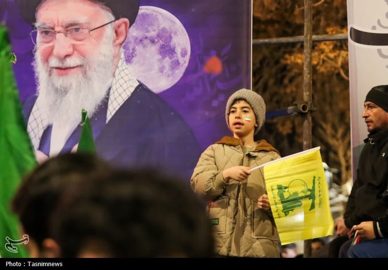 عزاداری هیئت فاطمیون زنجان در شب هفتم امام شهید