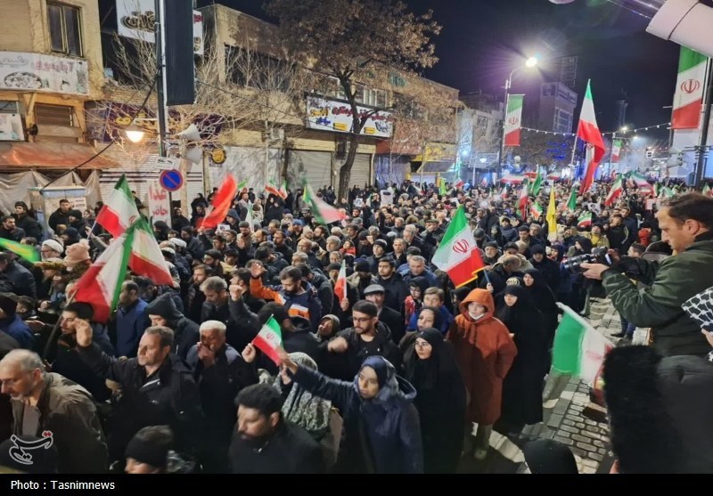 عزاداری هیئت فاطمیون زنجان در شب هفتم امام شهید