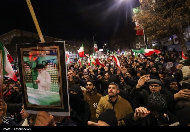 عزاداری هیئت فاطمیون زنجان در شب هفتم امام شهید