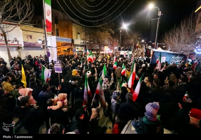 عزاداری هیئت فاطمیون زنجان در شب هفتم امام شهید