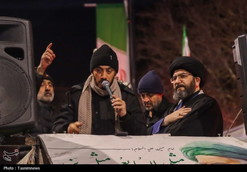 عزاداری هیئت فاطمیون زنجان در شب هفتم امام شهید