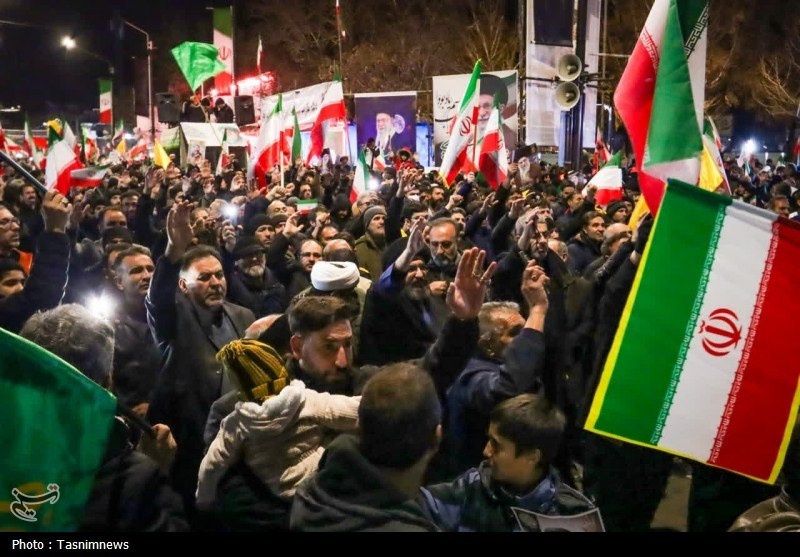 عزاداری هیئت فاطمیون زنجان در شب هفتم امام شهید