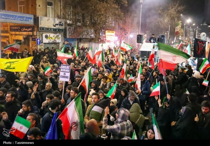 عزاداری هیئت فاطمیون زنجان در شب هفتم امام شهید