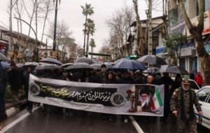 فریاد مردم لنگرود: آمریکا نابود شدنی است