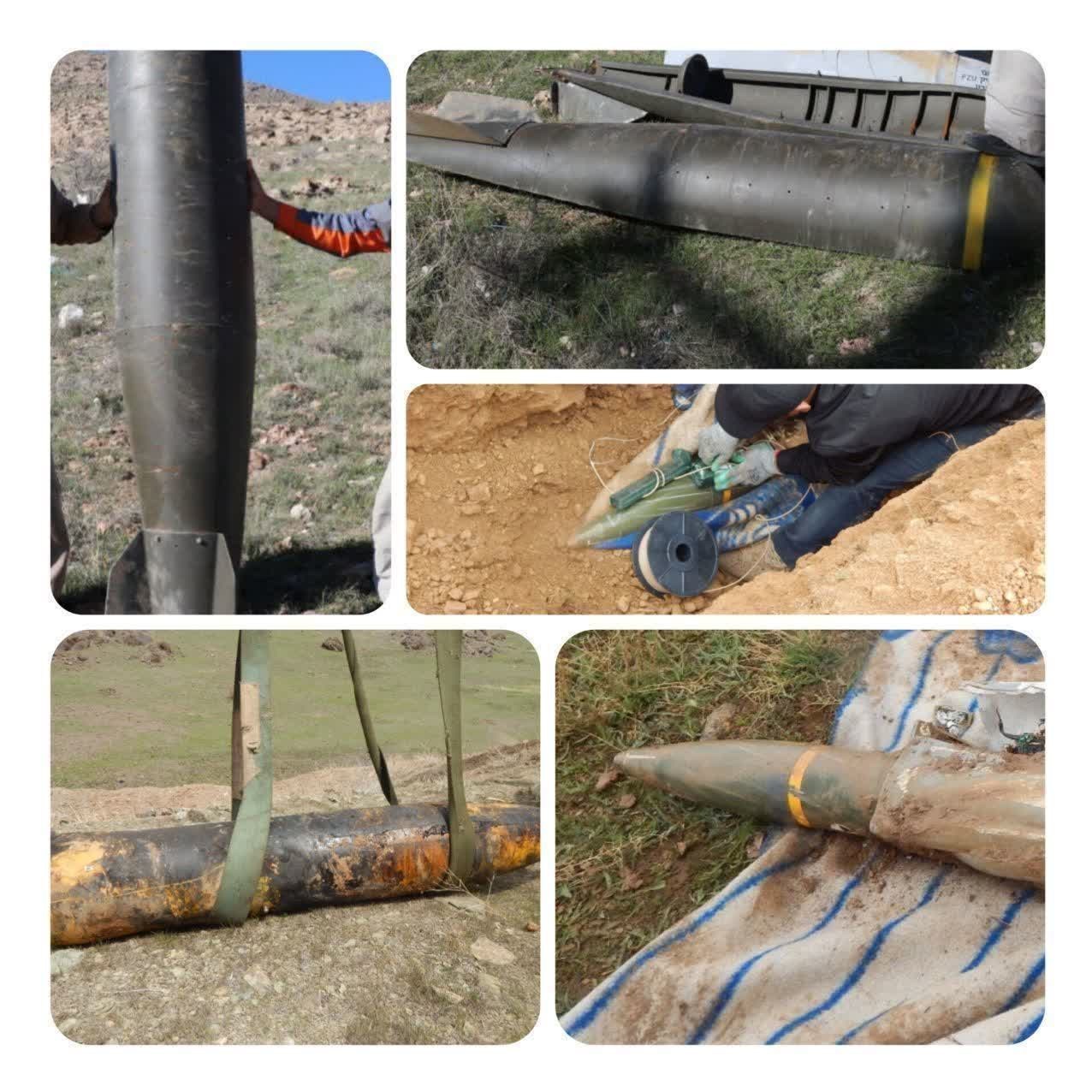 انهدام 3 موشک سنگرشکن GBU57 آمریکایی