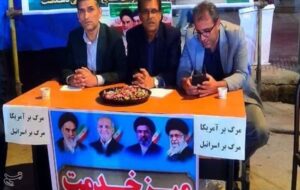 برپایی میز خدمت شبانه اداره صمت کهگیلویه در میدان مرکزی دهدشت