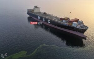 تصاویر اختصاصی تسنیم از توقیف کشتی کانتینری MSC اسرائیلی