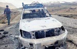 حمله هوایی به خودروی امداد و نجات هلال‌احمر در سپیدان