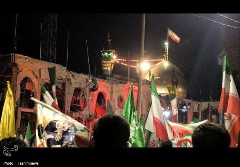 خروش حماسی مردم زنجان در محکومیت حمله آمریکایی -صهیونی به حسینیه اعظم