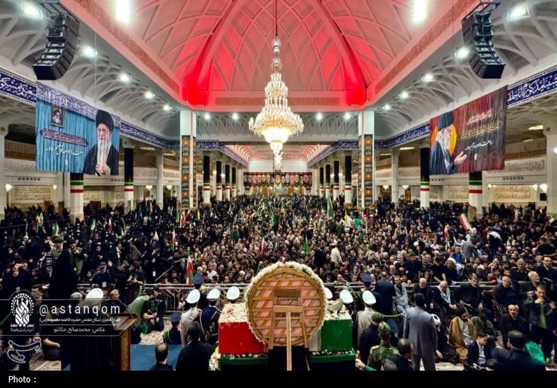 مراسم تشییع , اخبار قم , حضرت معصومه (س) , 