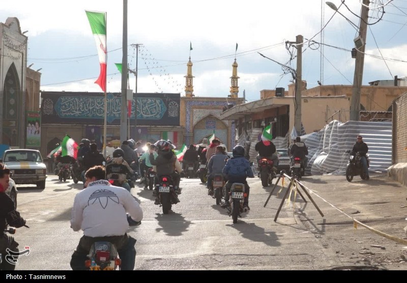 کاروان حماسی موتوری تکواندوکاران زنجان در گرامیداشت چهلم رهبر انقلاب