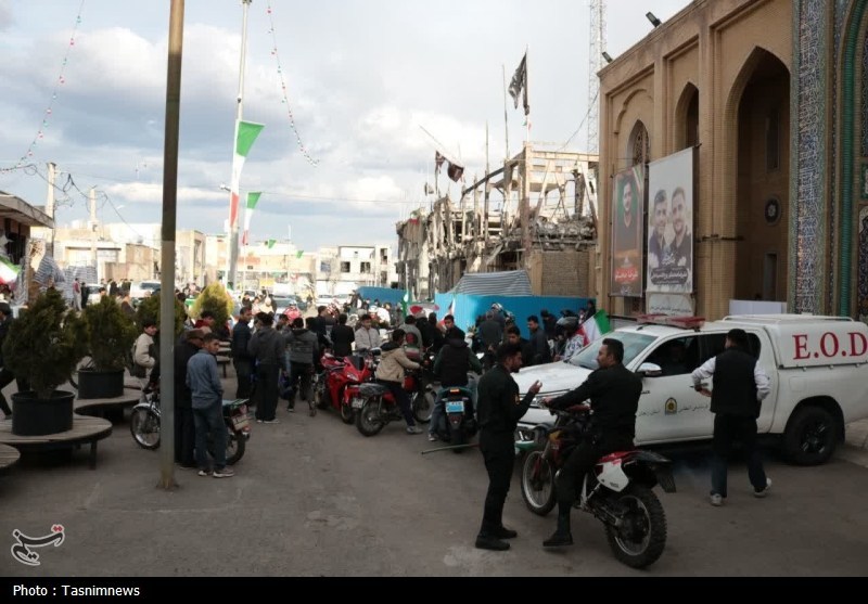 کاروان حماسی موتوری تکواندوکاران زنجان در گرامیداشت چهلم رهبر انقلاب