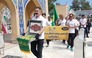 کاروان دوندگان «جاده ولایت» به بردسکن رسید