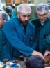 تصاویری از حضور تیم ملی کشتی در حرم رضوی