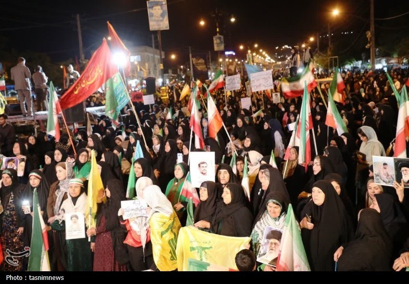 حماسهآفرینی یاسوجیها به شب هفتادوهفتم رسید+تصاویر اخبار یاسوج , شهید امام خامنه ای (ره) ,
