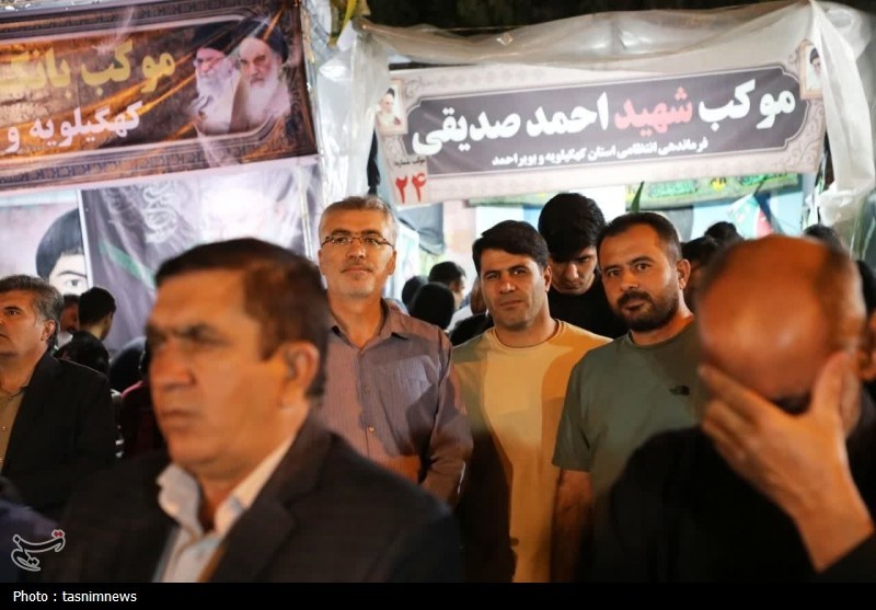 حماسهآفرینی یاسوجیها به شب هفتادوهفتم رسید+تصاویر اخبار یاسوج , شهید امام خامنه ای (ره) ,