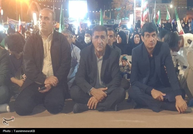 مراسم اربعین شهادت شهدای کوهسیاه برگزار شد+تصاویر اخبار کهگیلویه , شهدای مدافع وطن , جنگ رمضان ,