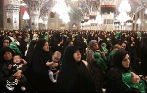 اجتماع بزرگ شیرخوارگان حسینی در حرم رضوی برگزار شد
