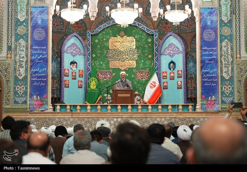 مراسم ترحیم آیتالله فیاض در حرم حضرت معصومه(س) برگزار شد+ عکس حضرت معصومه (س) , اخبار قم , رهبر انقلاب ,