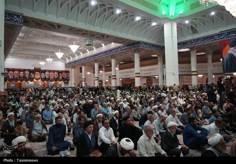 مراسم ترحیم آیتالله فیاض در حرم حضرت معصومه(س) برگزار شد+ عکس حضرت معصومه (س) , اخبار قم , رهبر انقلاب ,